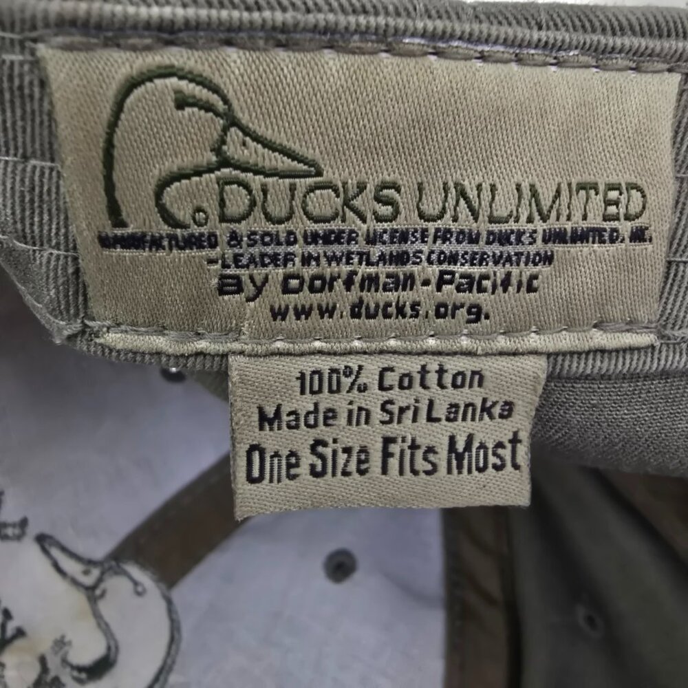 Ducks Unlimited DU Leader Hat Hunting Cap Retriever Olive Green Adjustable OSFM - Picture 7 of 7